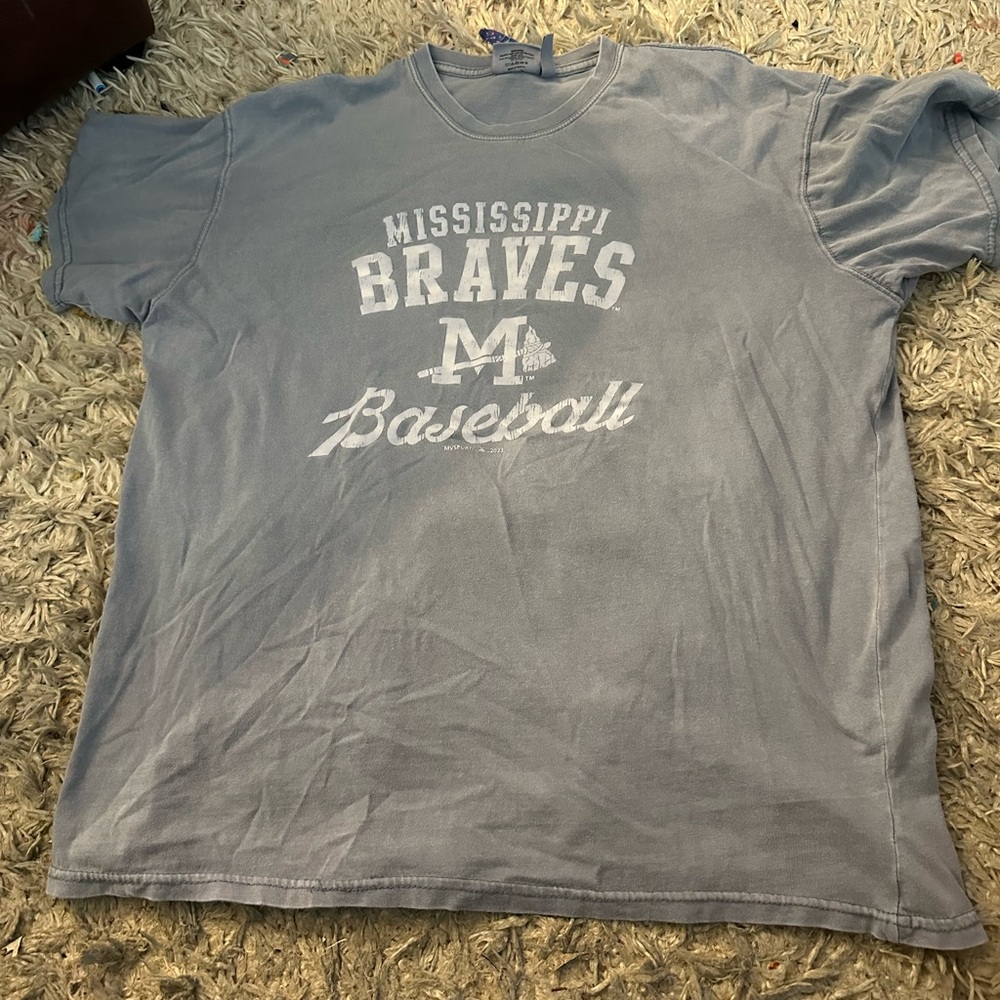 Gray Mississippi Braves Shirt